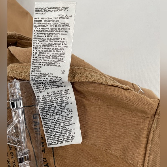 NWT GAP Downtown Khaki Pants Women 8 Mojave Mid Rise Stretch Chino Garment Dyed - Picture 6 of 10